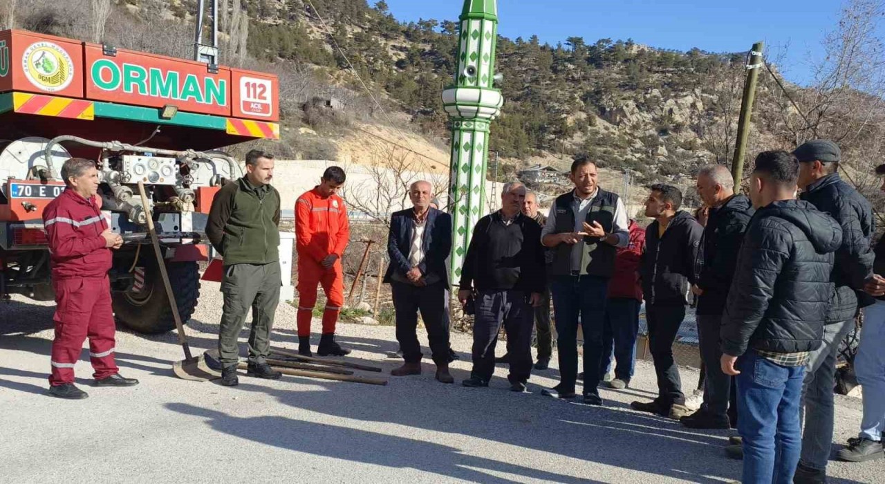Beyşehirde orman yangınları ile mücadele için seferberlik