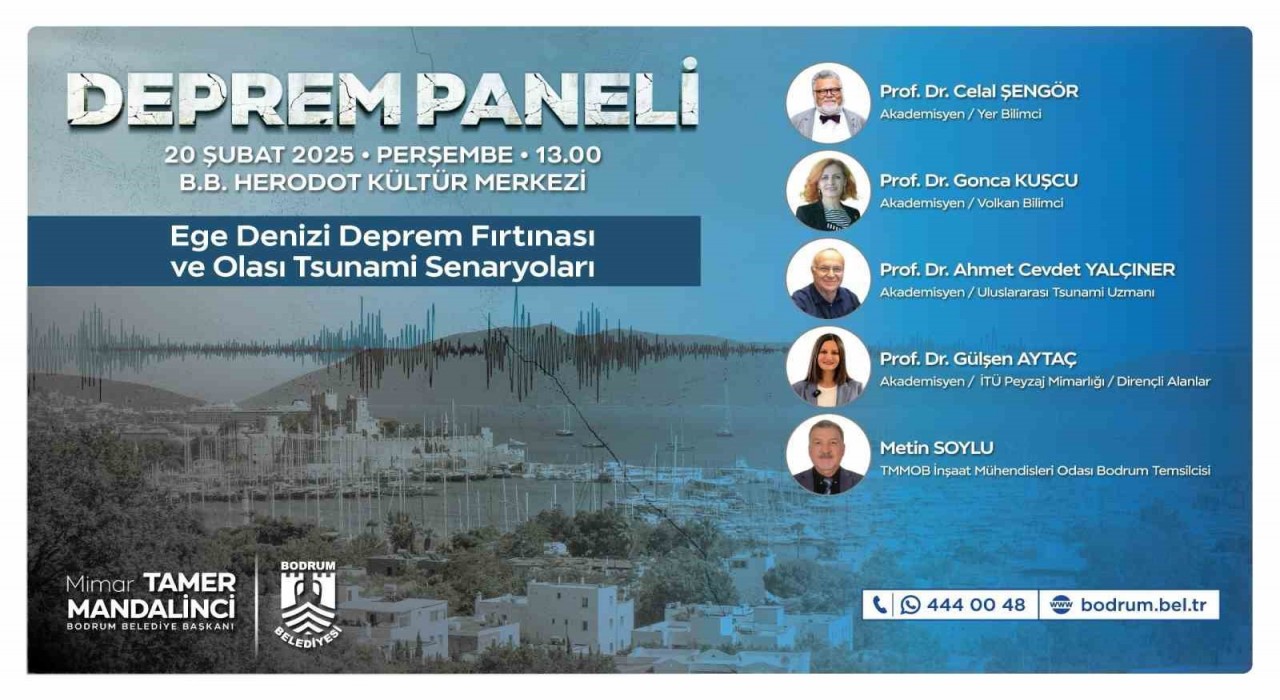 Bodrum Belediyesinden deprem paneli