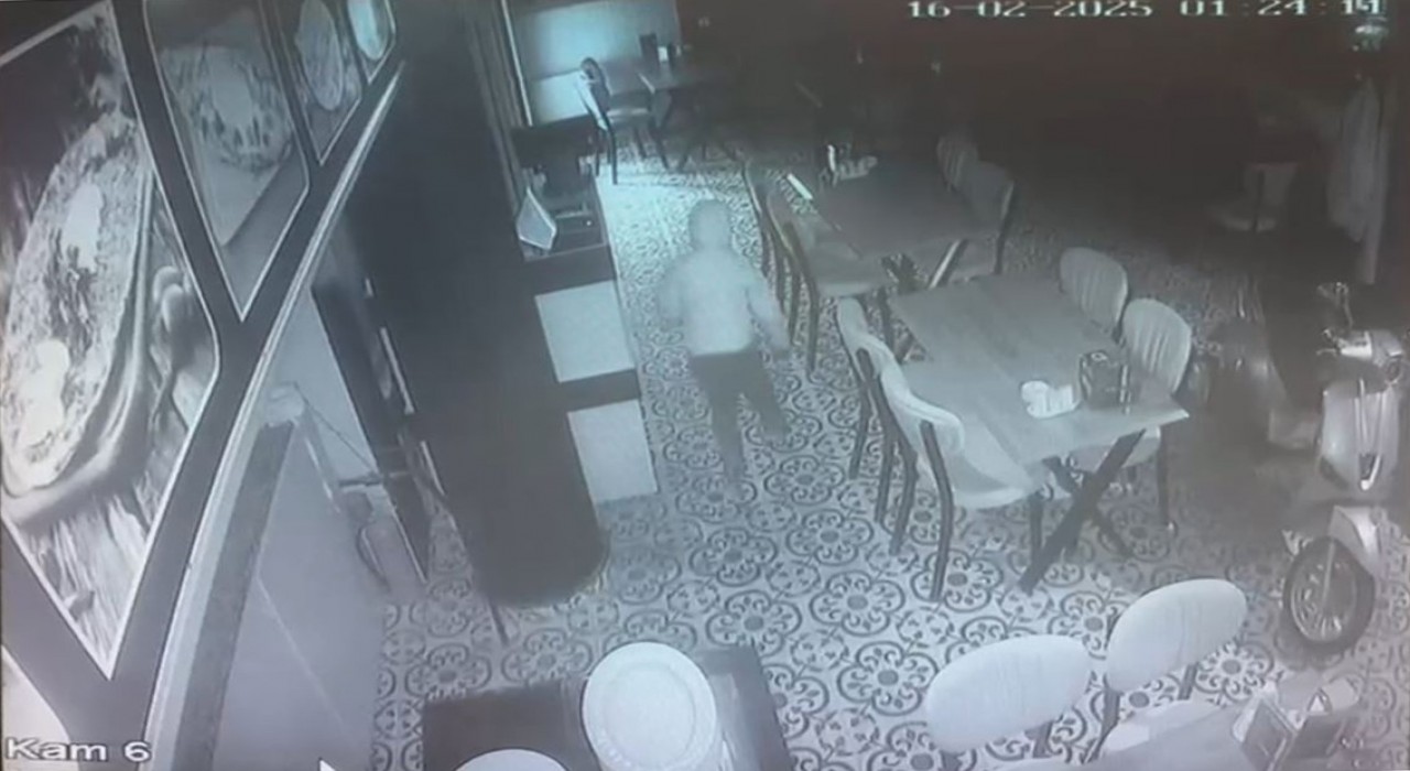 Boluda lokantada hırsızlık: O anlar güvenlik kamerasına yansıdı