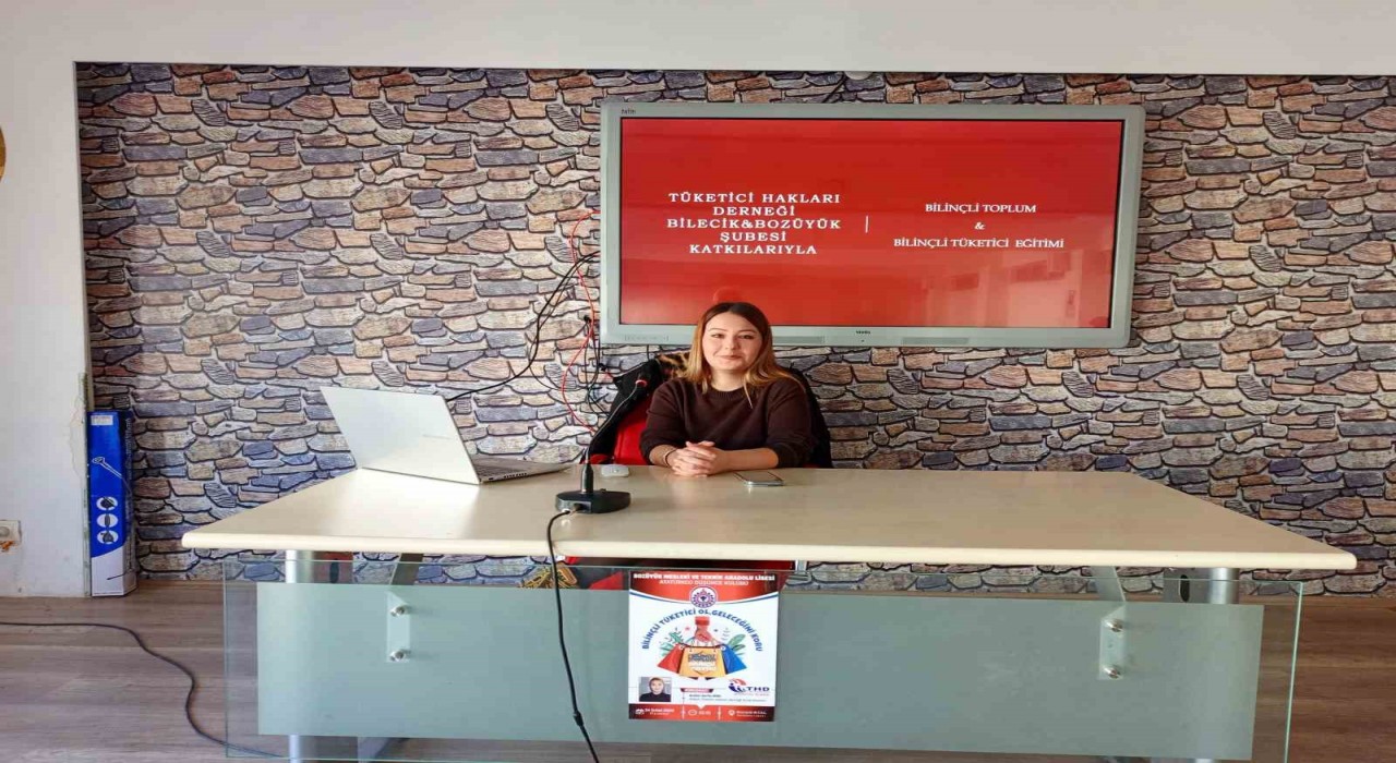 Bozüyükte lise öğrencilerine Bilinçli Toplum, Bilinçli Tüketici konulu seminer verildi