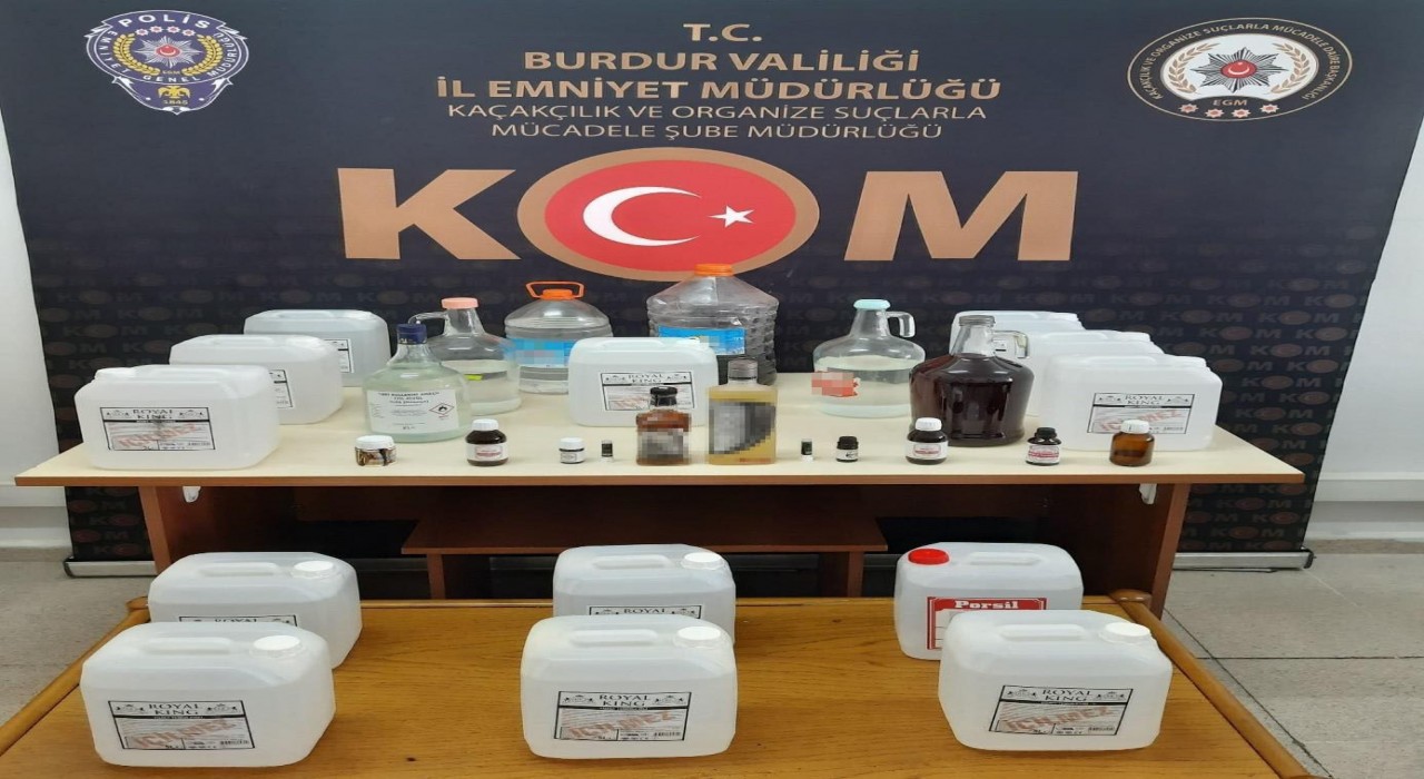 Burdurda sahte alkol satan 8 şüpheliye adli işlem yapıldı