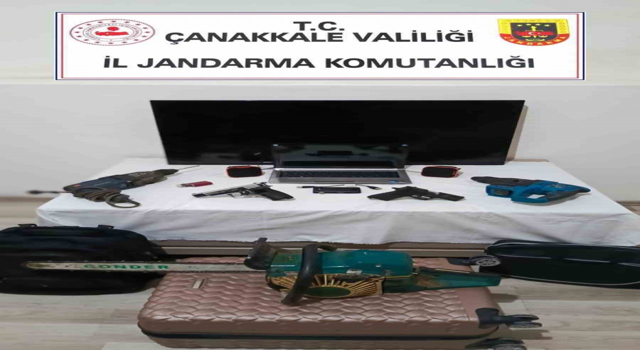 Çanakkalede evden hırsızlık olayına karışan şüpheli tutuklandı