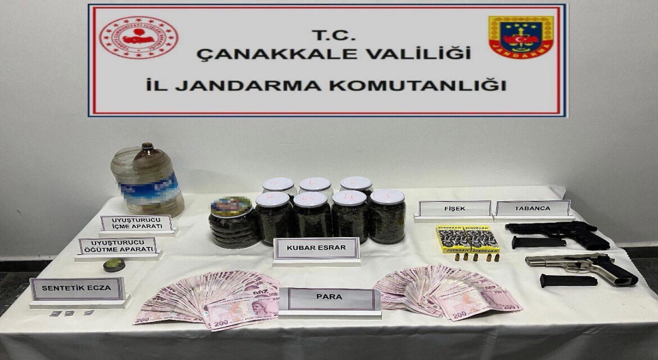 Çanakkalede uyuşturucu operasyonuna 2 tutuklama