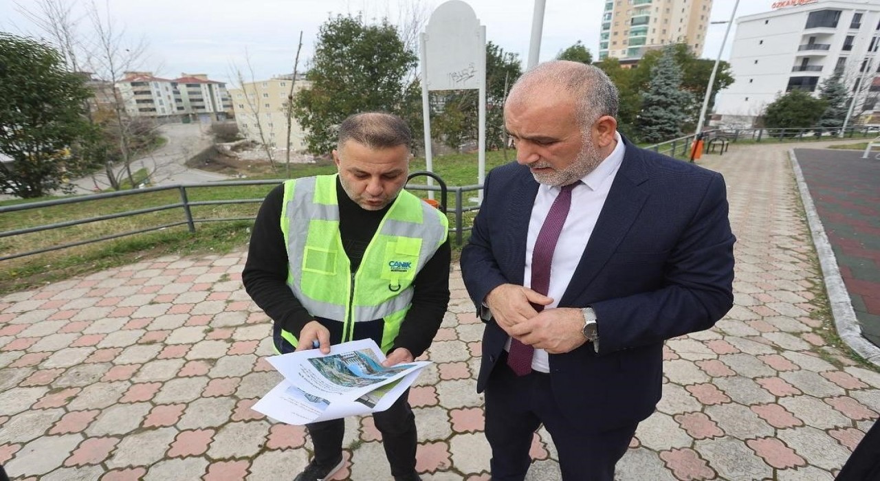 Canikin park ve sokaklarına modern dokunuş