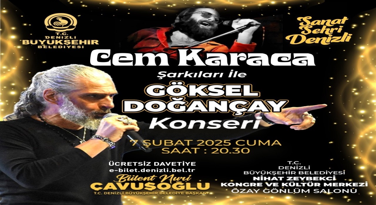 Cem Karaca Denizlide şarkılarıyla anılacak