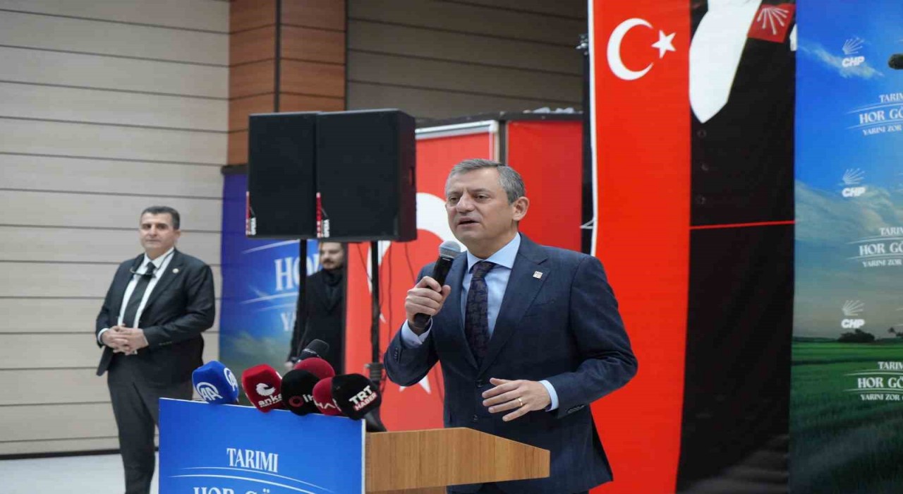 CHP Genel Başkanı Özel: Size suyu sudan ucuza vereceğiz, elektrik parasını mahsulden ve faizsiz olarak tahsil edeceğiz