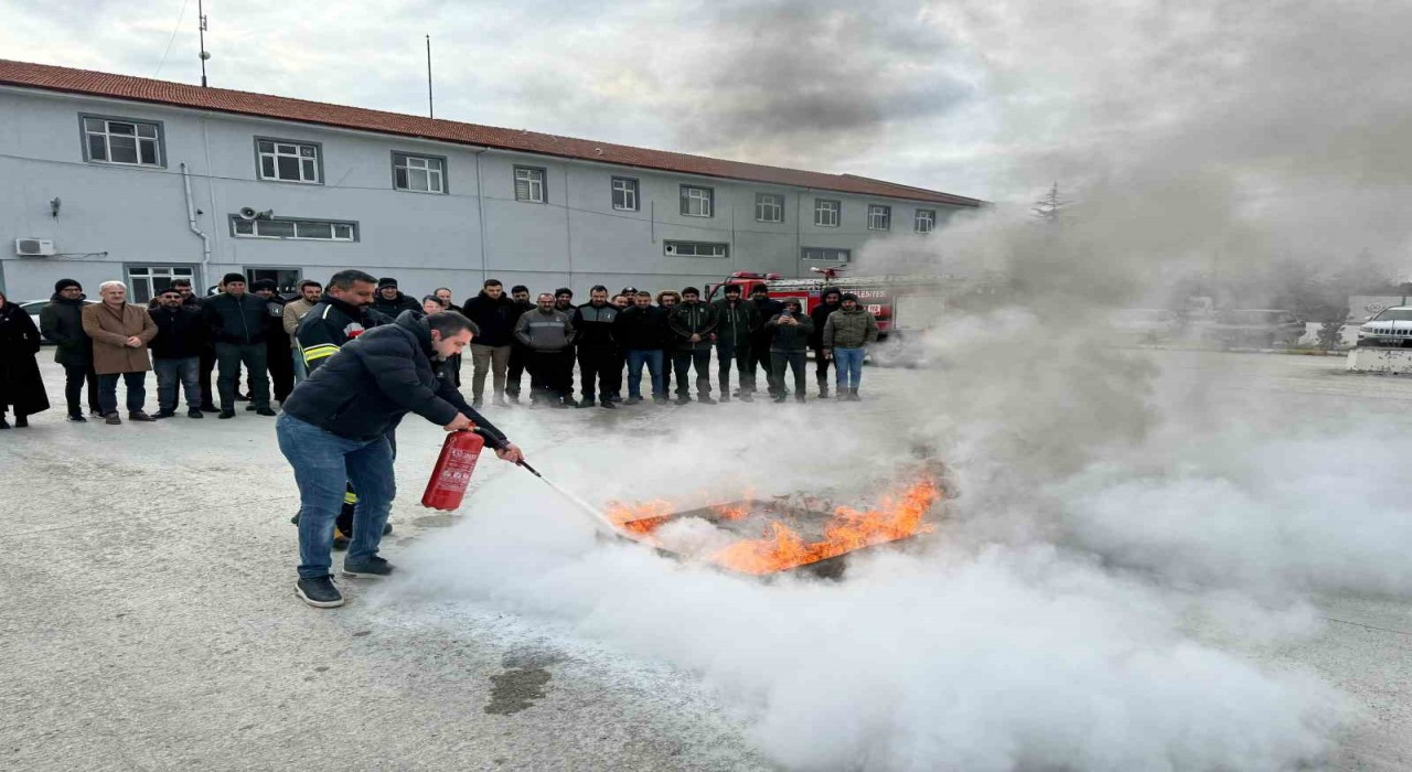 Çorum Belediyesi’nden yangın önlemleri eğitimi