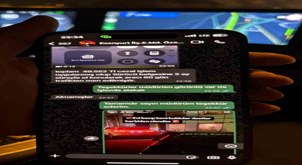 Dakikalarca drift attı, polis yakalayınca sosyal medyada Ben elendim yazdı