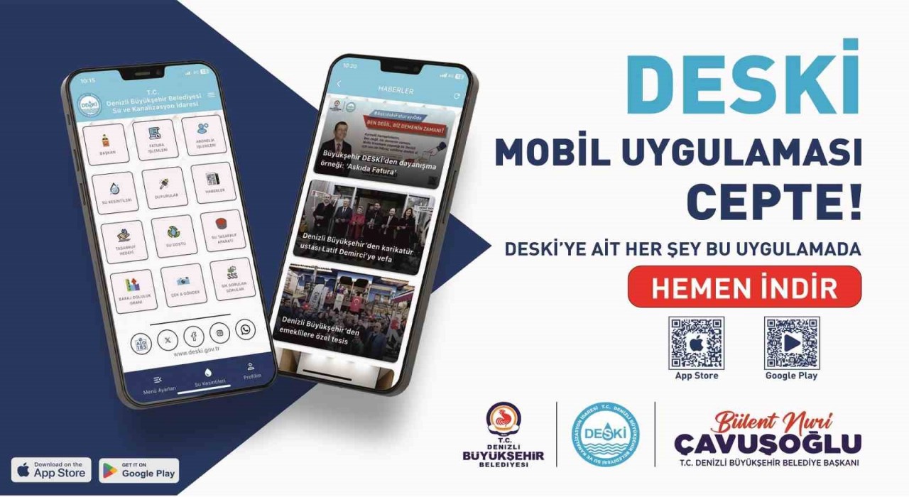 Denizli Büyükşehir DESKİden mobil uygulama