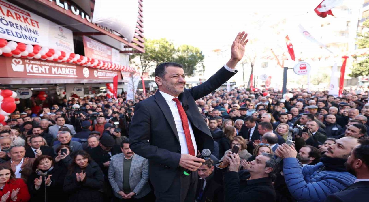 Denizlide dayanışmanın meyvesi ilk Kent Market hizmete girdi