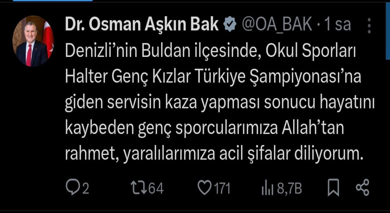 Denizlideki kazada hayatını kaybedenlerin kimlikleri belli oldu