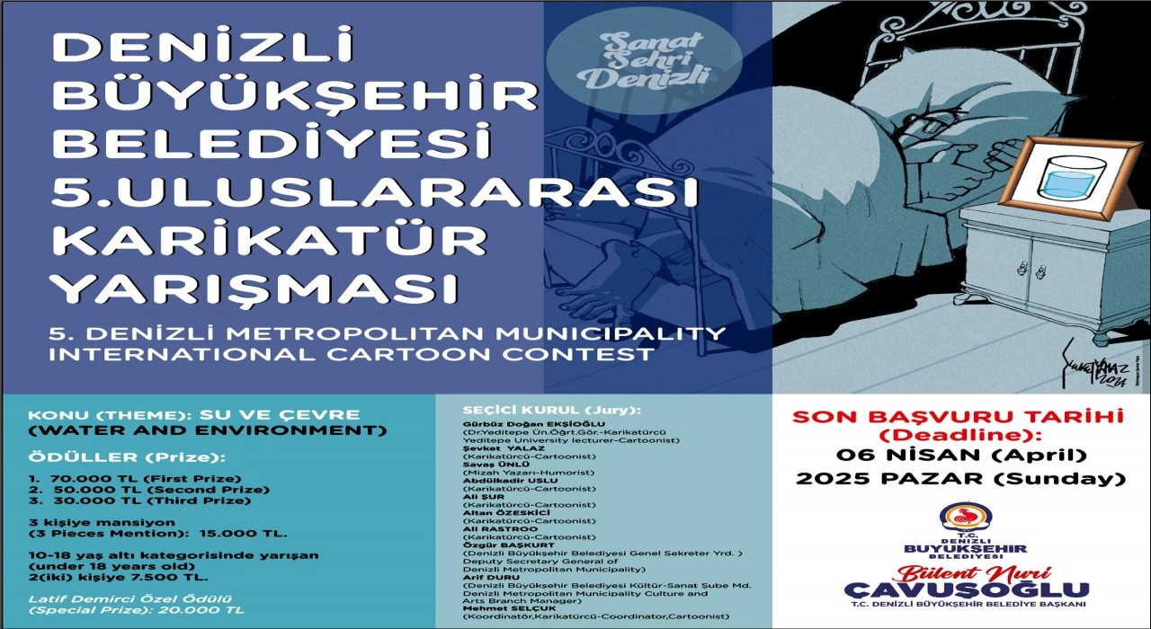 Denizliden su ve çevre için çizgiler yarışacak
