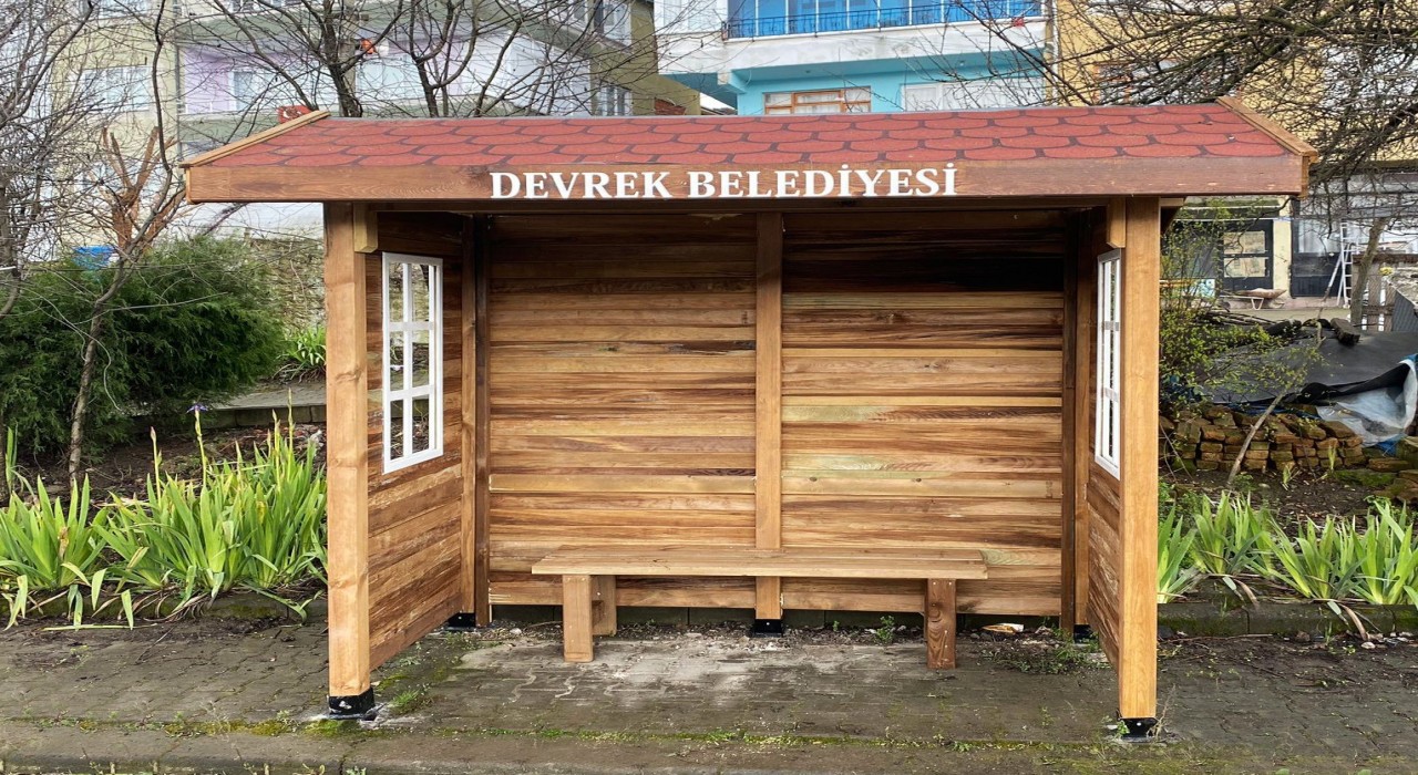 Devrekte dolmuş durakları yenileniyor