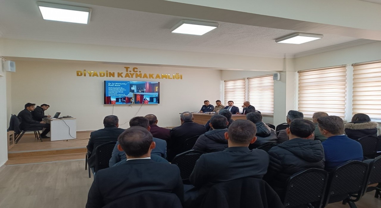 Diyadinde Okul Güvenliği ve tedbirleri toplantısı yapıldı