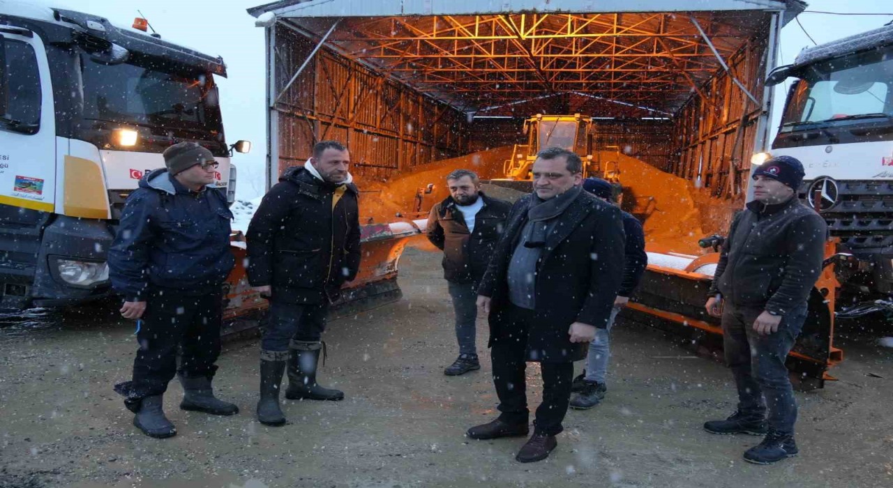 Düzcede kar timleri kontak kapatmıyor