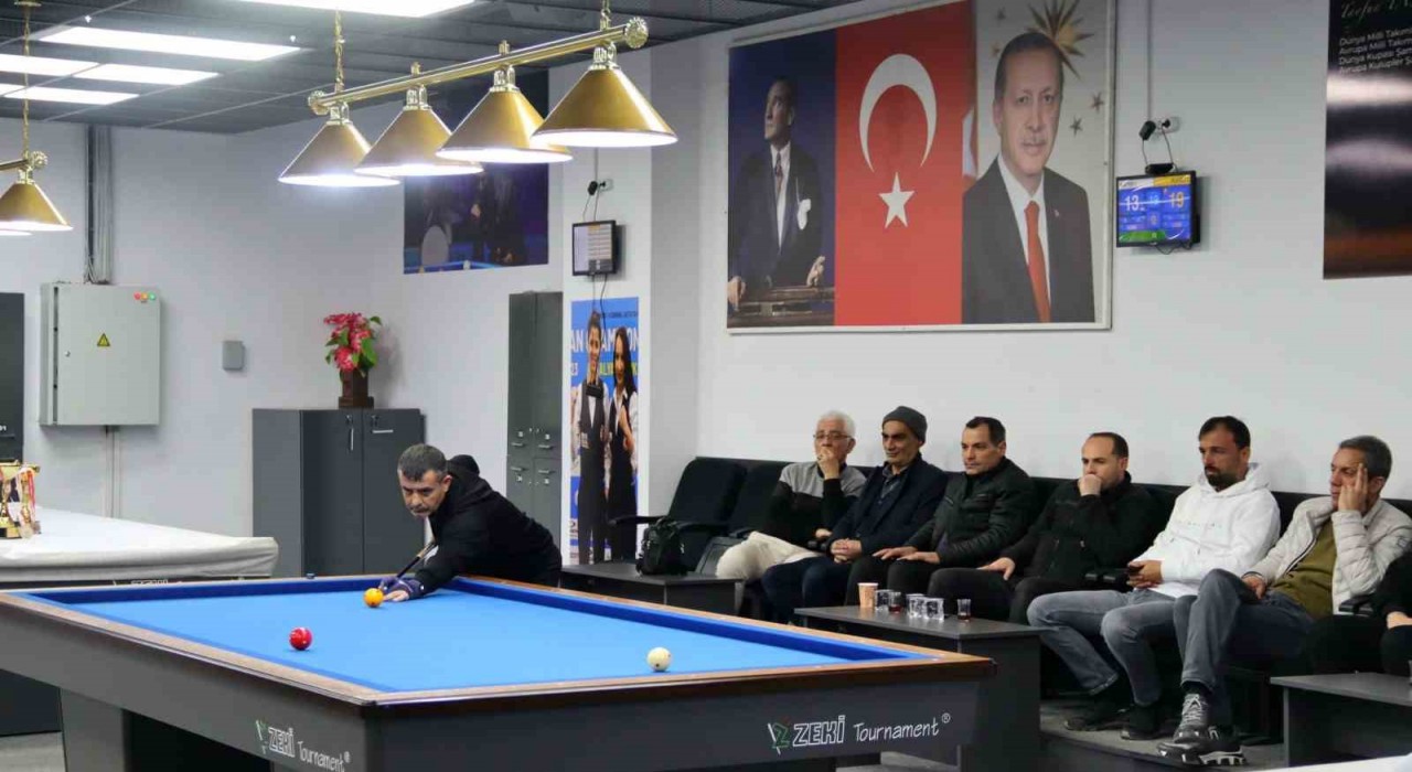 Elazığda bilardo şampiyonası sona erdi