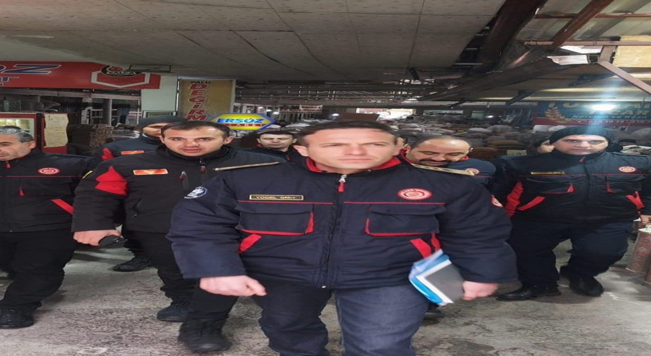 Elazığda itfaiye ekiplerinden denetim