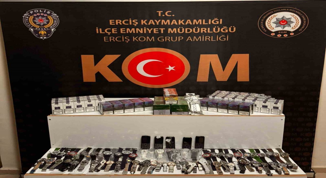 Ercişte kaçakçılık operasyonu