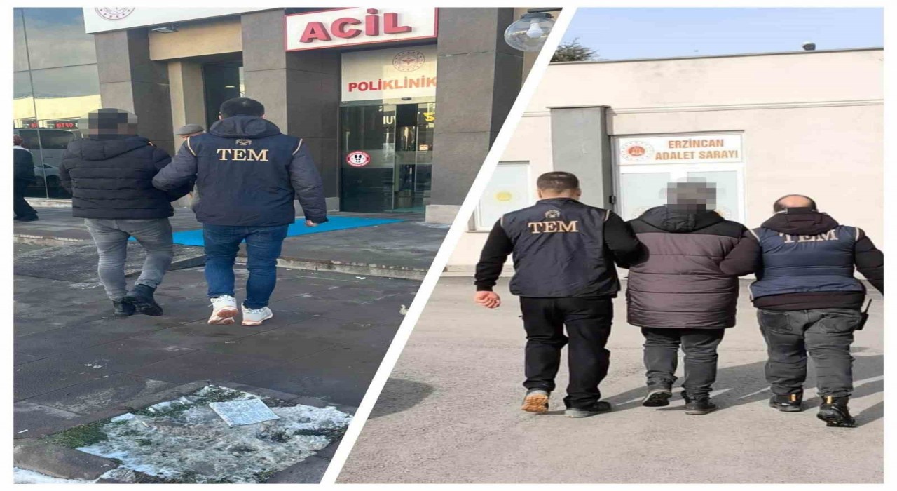 Erzincanda terör örgütü propagandası yapan 2 kişi tutuklandı