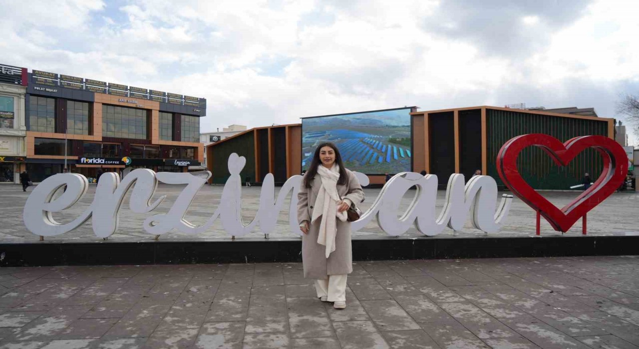 Erzincanlı şarkıcı Simge Şahin Ergan Dağında klip çekti