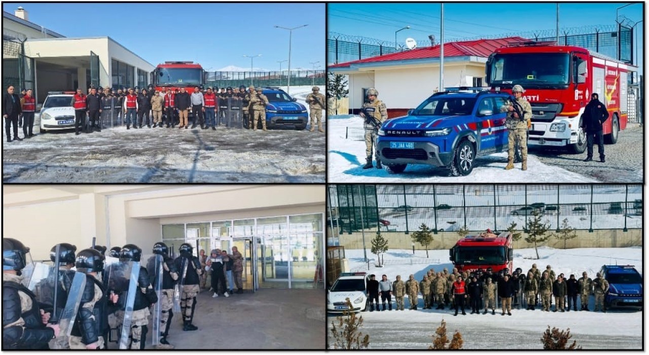 Erzurumda krizlere müdahale tatbikatı