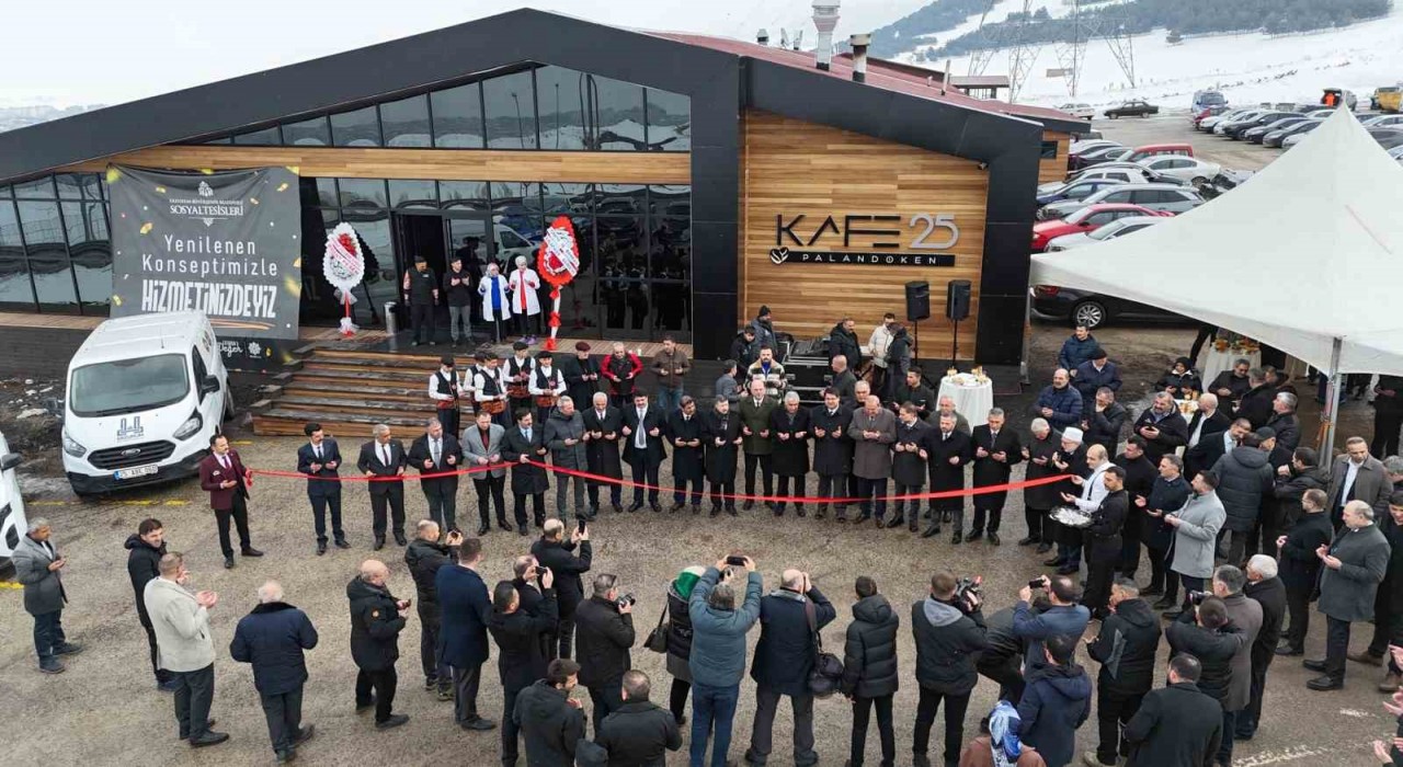 Erzurumun yeni gözde mekânı: Palandöken kafe 25 açıldı