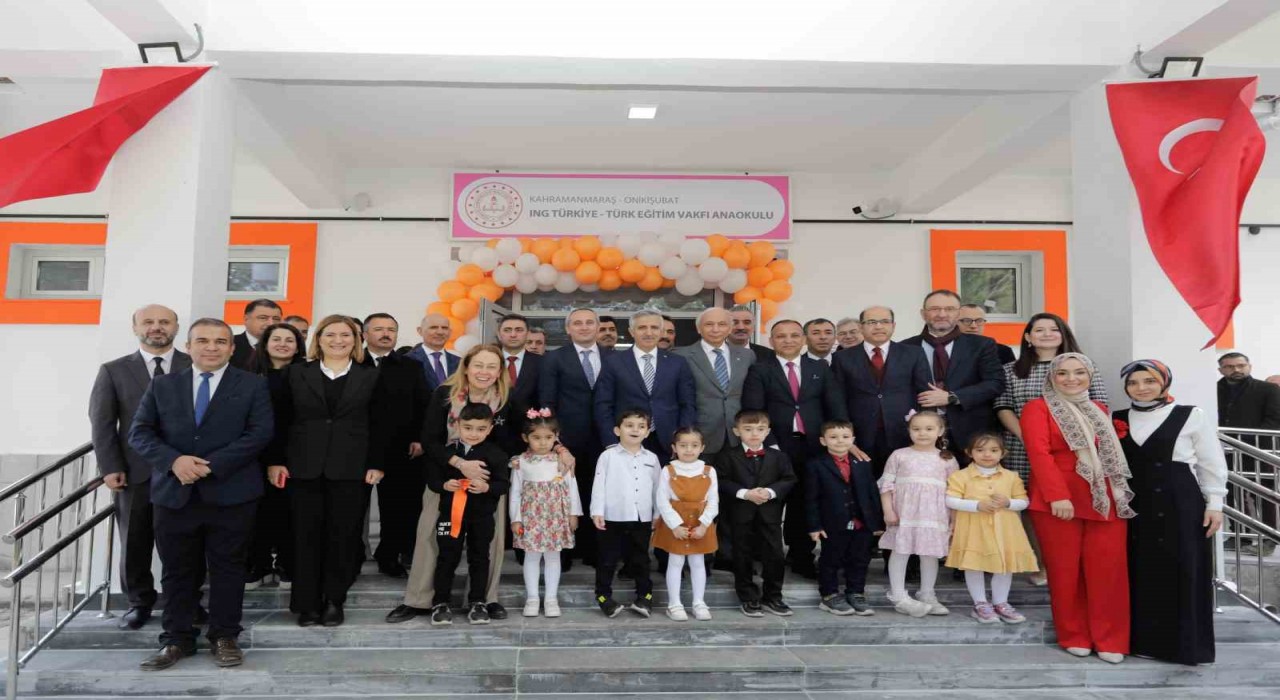 Eşit gelecek için Kahramanmaraşta ING Türkiye-TEV Anaokulu açıldı