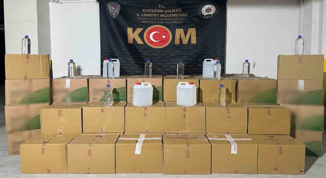 Eskişehirde kaçak içki operasyonu