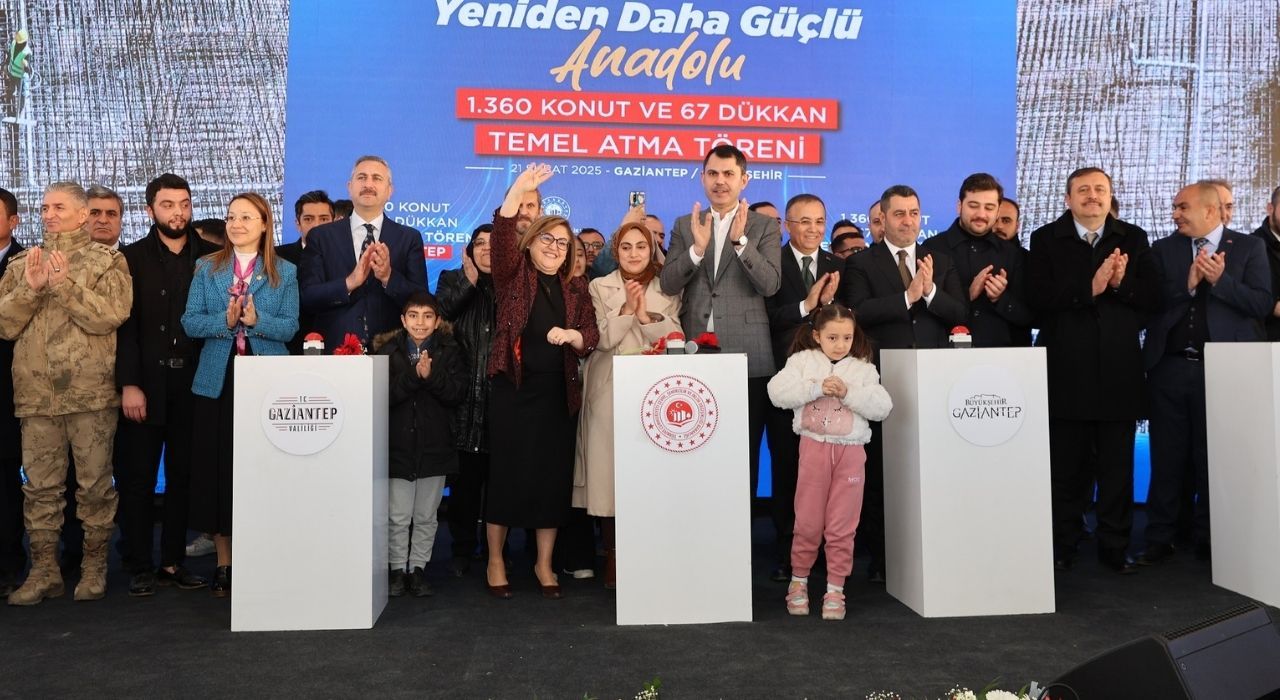 Gaziantep’te 1.360 Konut ve 67 İş Yerinin Temeli Atıldı