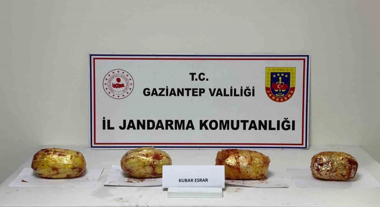 Gaziantepte yolcu otobüsünde 3 kilo esrar ele geçirildi
