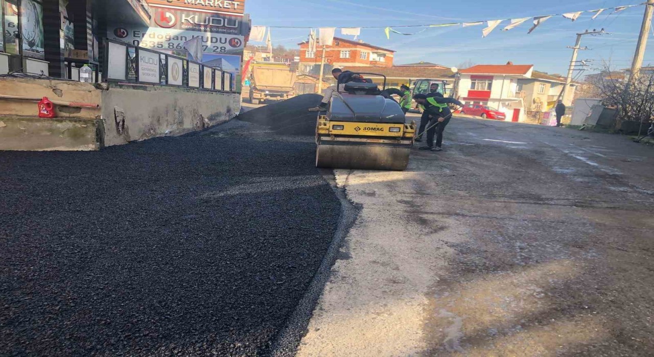 Gebze Cumaköyde yol onarımı