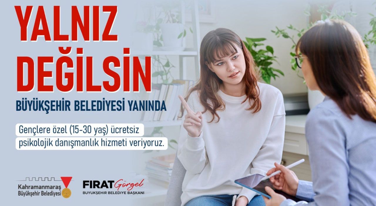 Gençlere Ücretsiz Psikolojik Danışmanlık Hizmeti Başlıyor