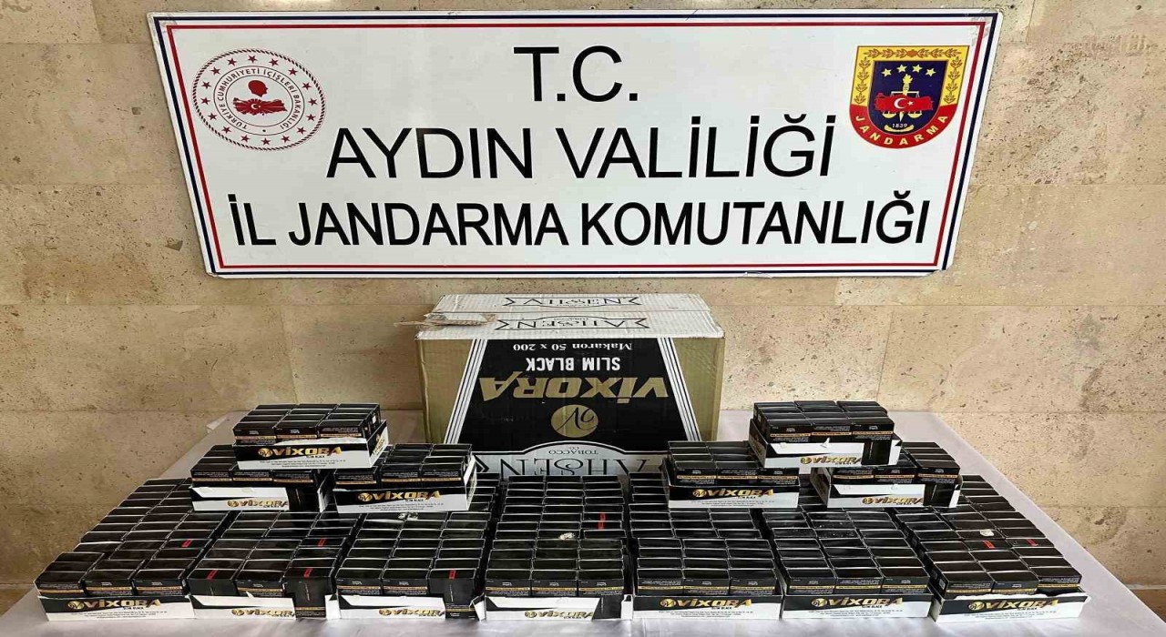 Germencikte jandarma ekiplerinden kaçak sigara operasyonu