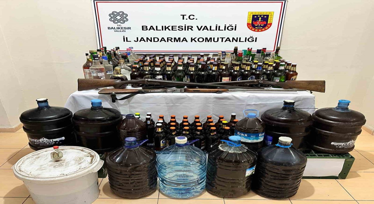 Gönende kaçak ve sahte alkol operasyonu