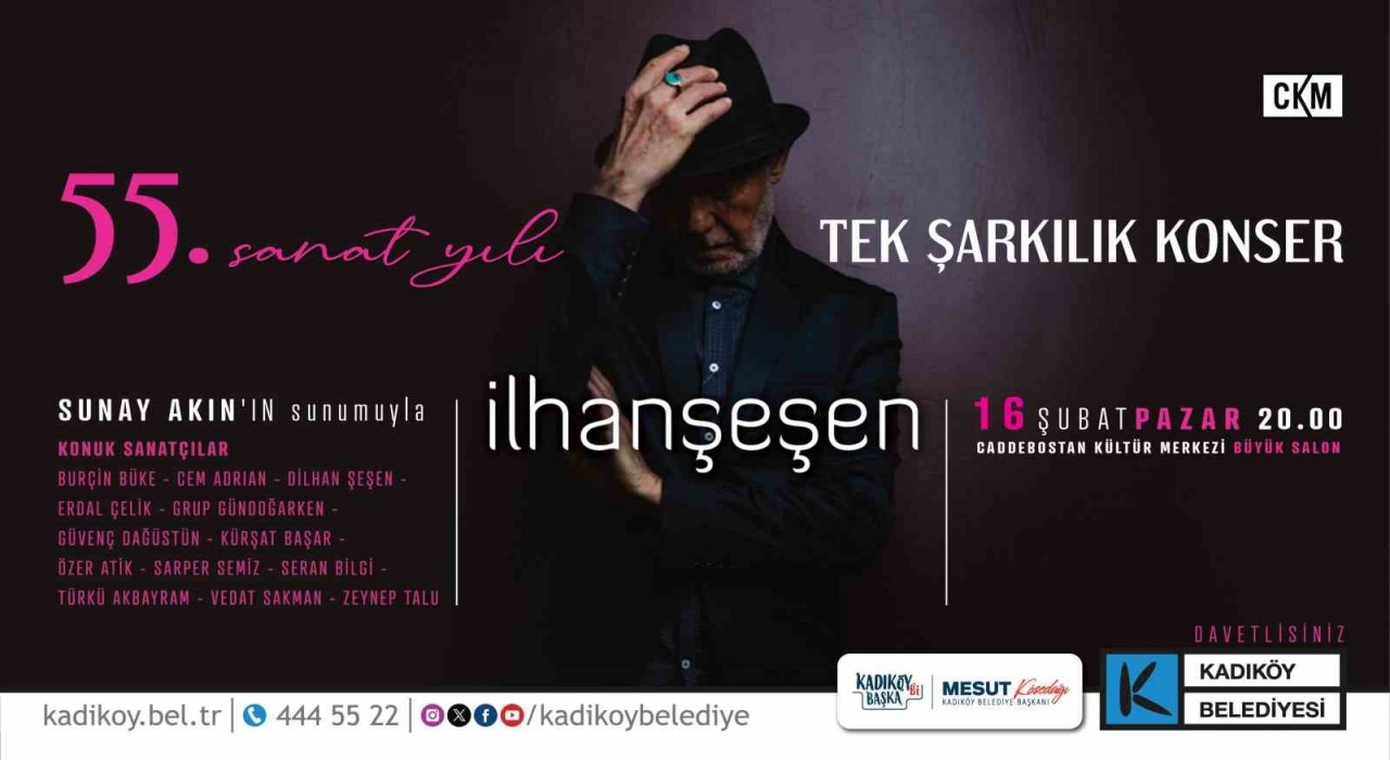 İlhan Şeşenin 55. sanat yılı Kadıköyde kutlanacak