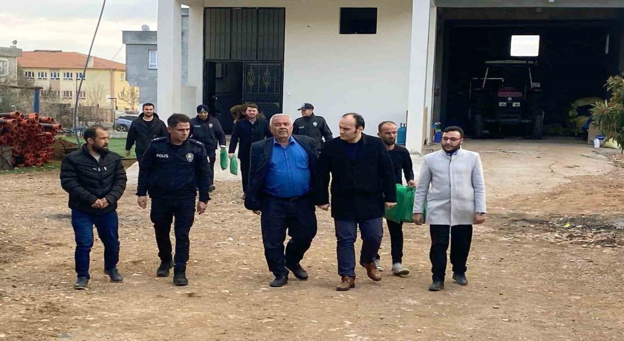 İşçimenden depremde hayatını kaybeden polis memurunun ailesine ziyaret