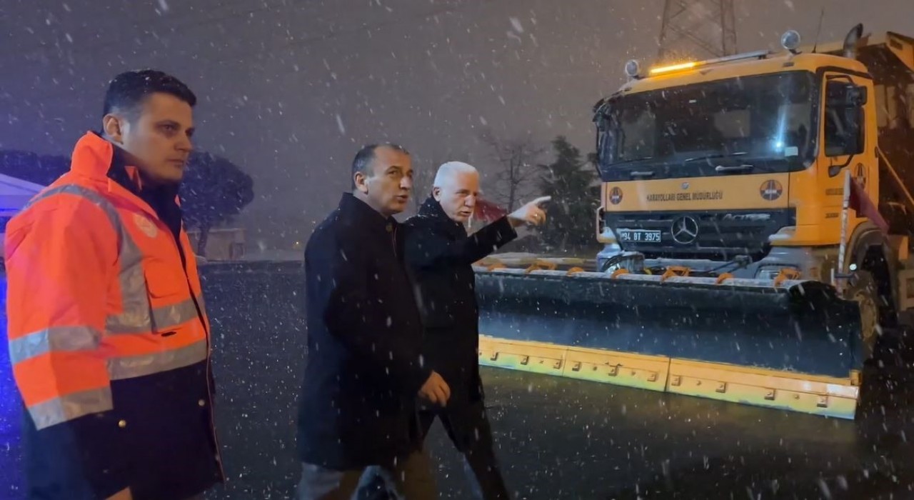 İstanbul Valiliğinden karla mücadele denetimi