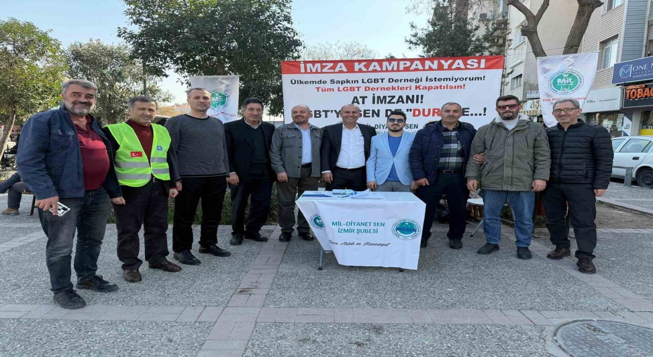 İzmir Mil-Diyanet Senden LGBT derneklerinin kapatılması için imza çağrısı