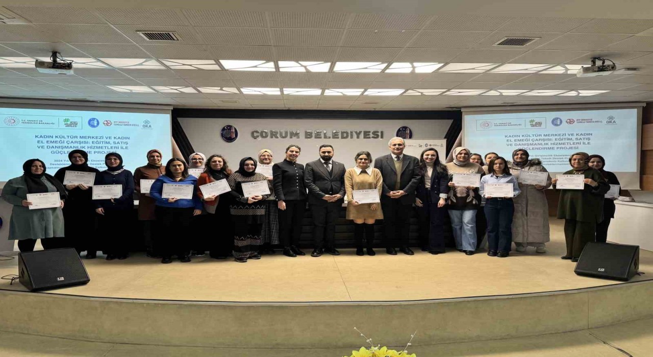 Çorum’da 20 Kadın Girişimci Sertifikalarını Aldı