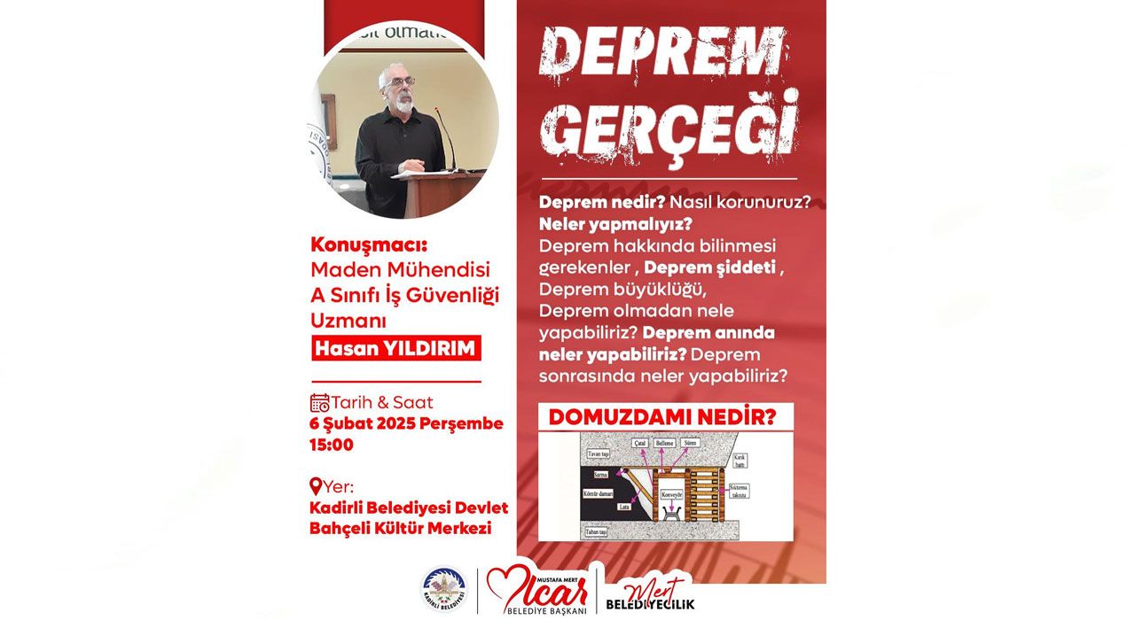 Kadirli Belediyesi’nden Deprem Farkındalık Etkinliği