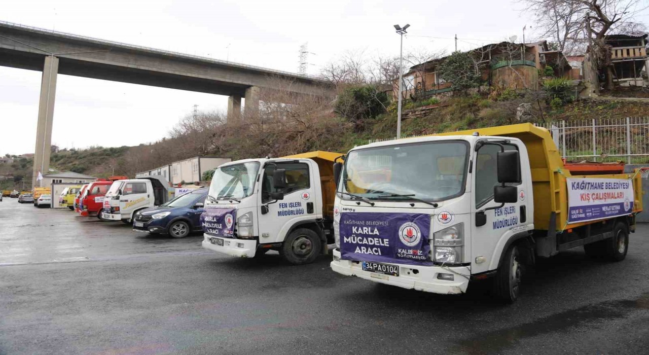 Kağıthane Belediyesi kar yağışına hazır
