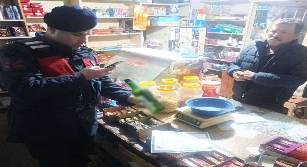 Karacasuda sahte alkol denetimi gerçekleştirildi