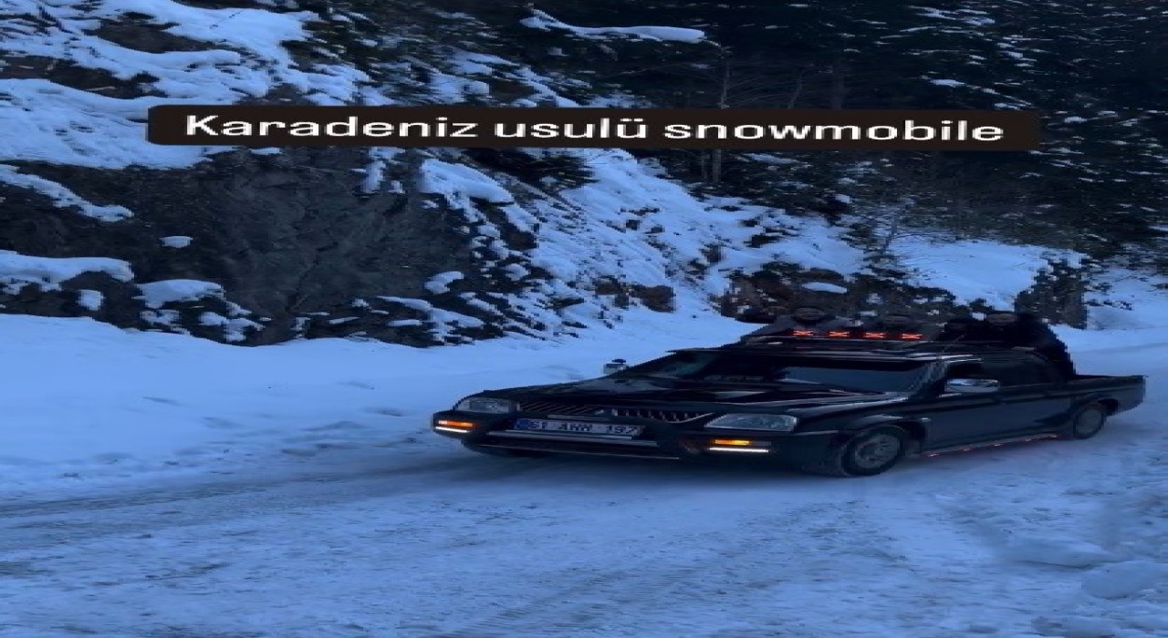 Karadeniz usulü snowmobile