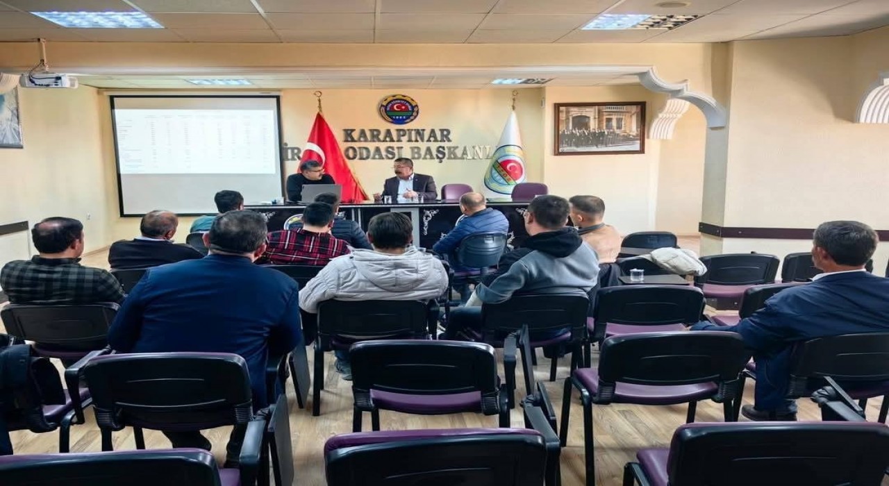 Karapınarda çiftçilere bilgilendirme toplantısı