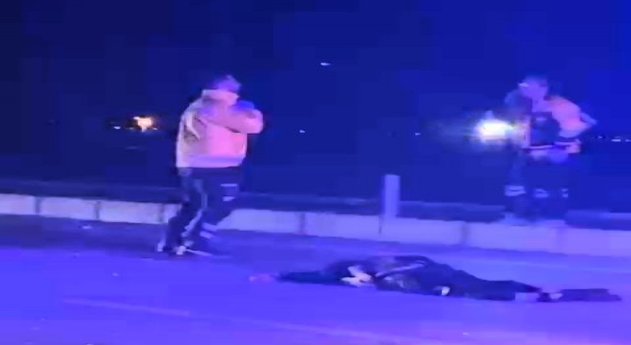 Karşıya geçerken çarpılan yayanın üzerinden araçlar geçti