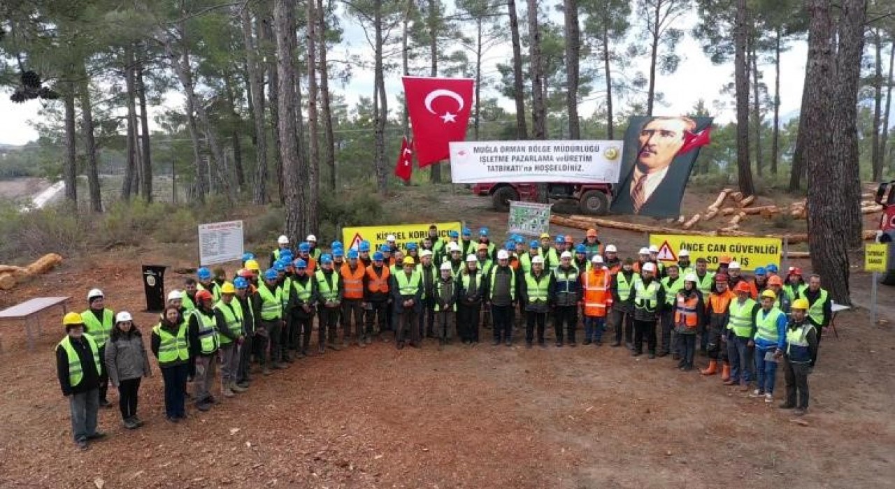 Kavaklıderede orman üretim tatbikatı gerçekleştirildi