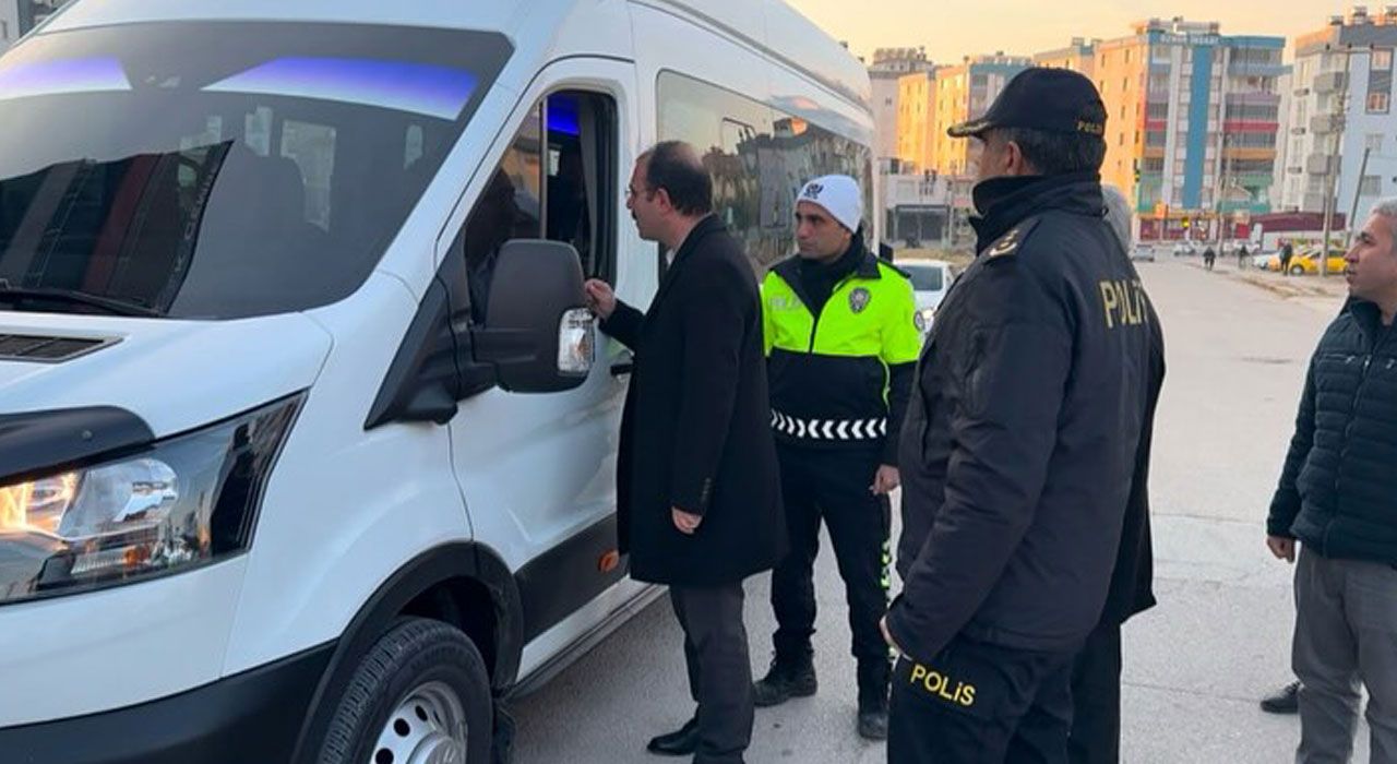 Kaymakam Dolu, Okul Servislerini Denetledi