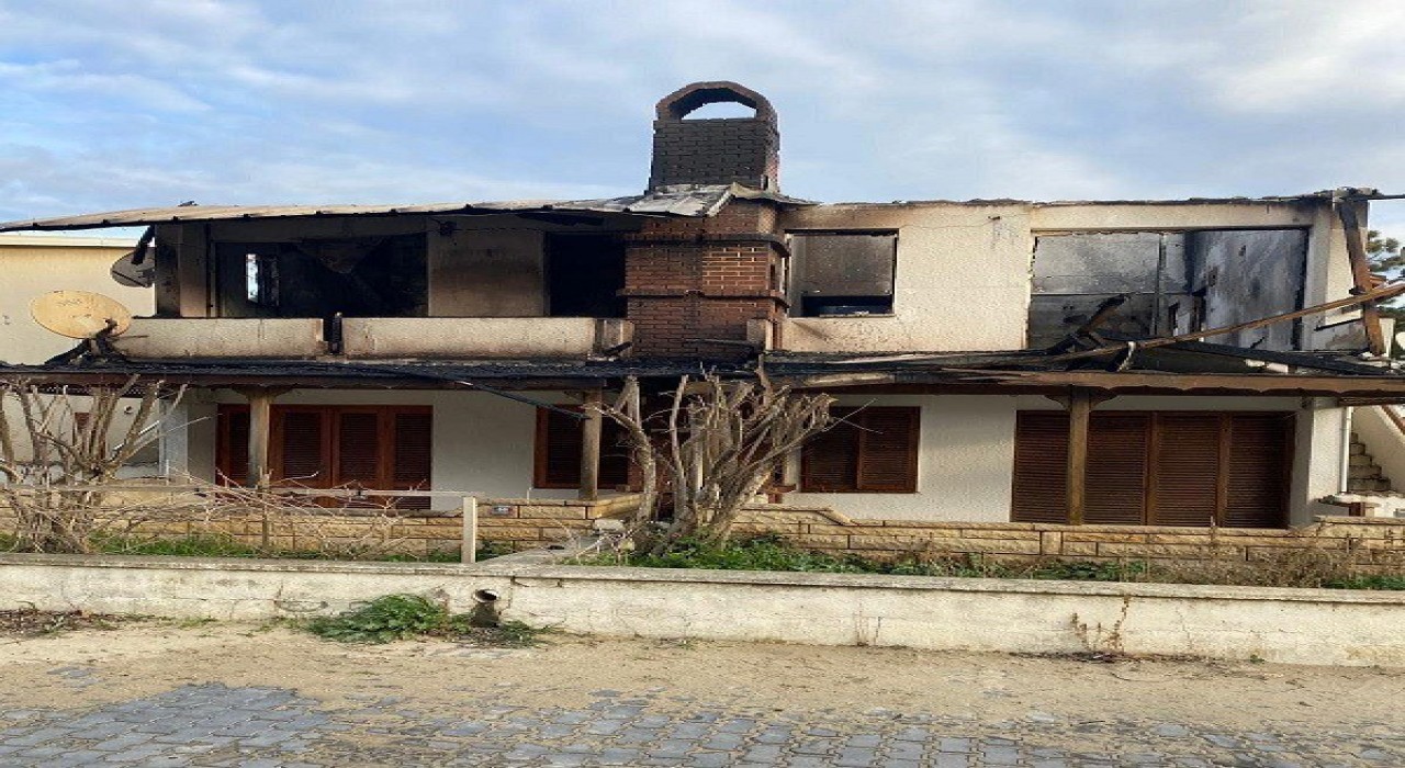 Keşanda yazlık evde çıkan yangın söndürüldü