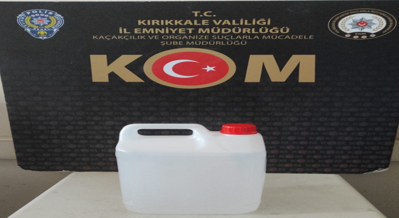Kırıkkale’de Kaçak Alkol Operasyonu: 1 Kişi Gözaltında