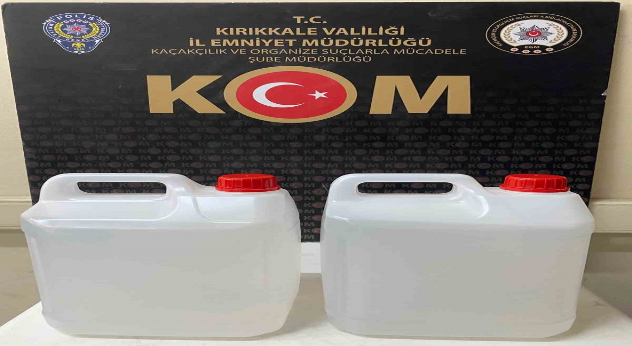Kırıkkalede kaçak alkol operasyonu: 1 gözaltı